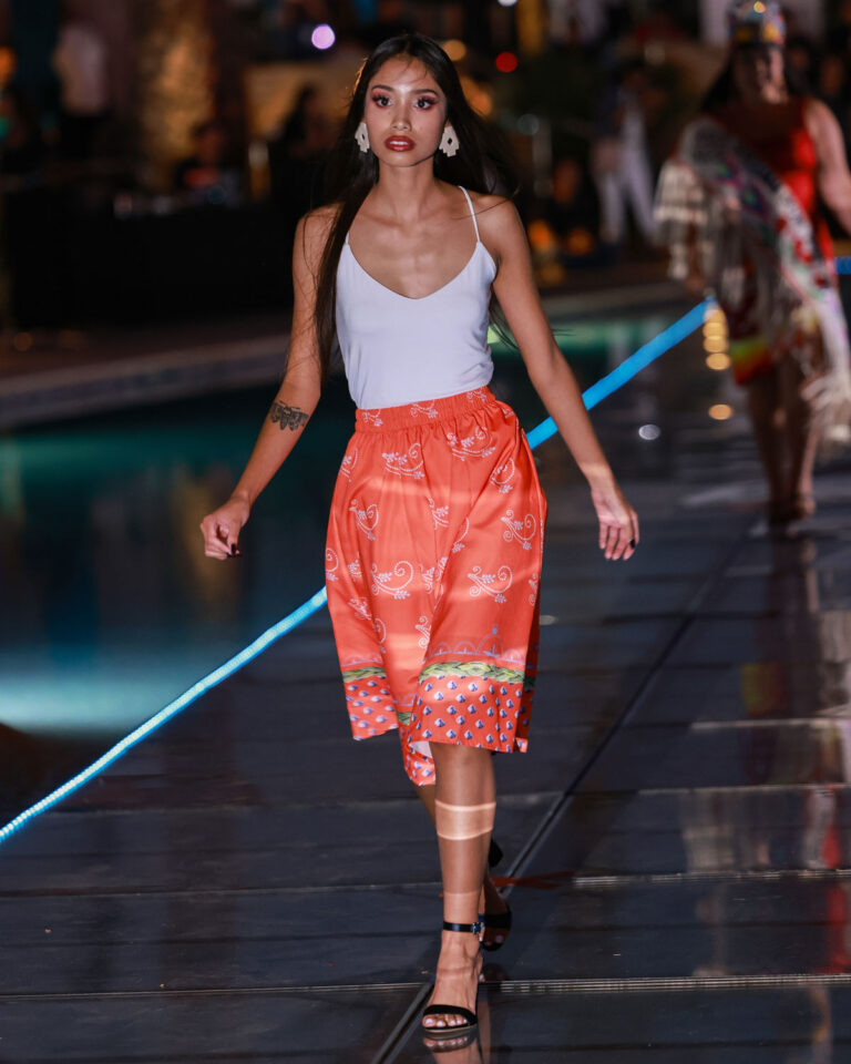 orange-Tribal-Indian-skirt-Sycuan-Fashion-Show