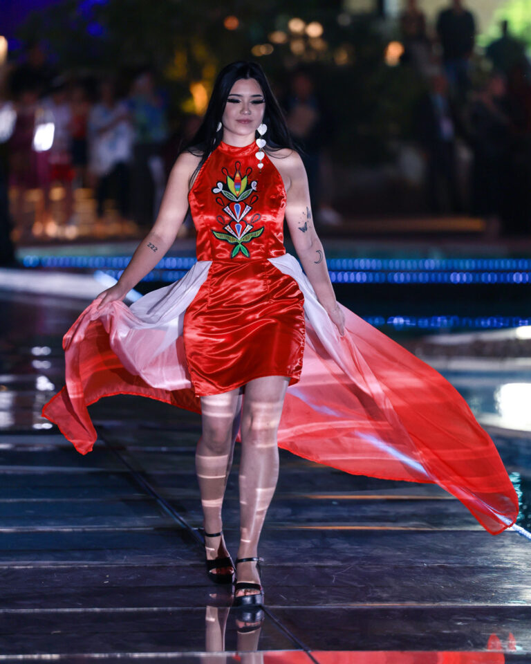 red-beaded-tribal-dress-Sycuan-Fashion-Show