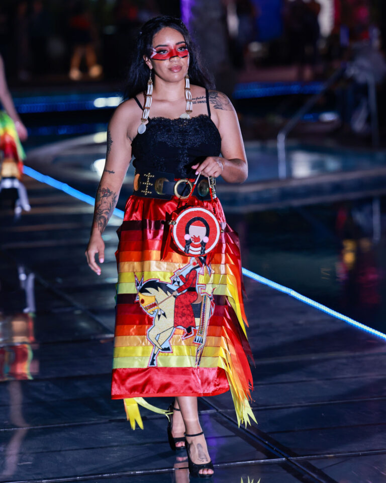 red-tribal-skirt-Sycuan-Fashion-Show